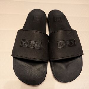 Reef Black Slide Sandals